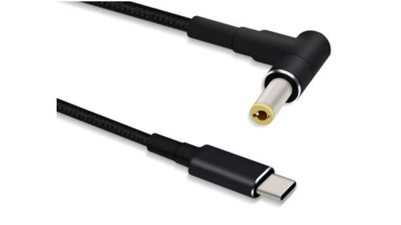 Image of Microconnect USBC-DC-5A-20V cable gender changer 5.5*2.5 Black