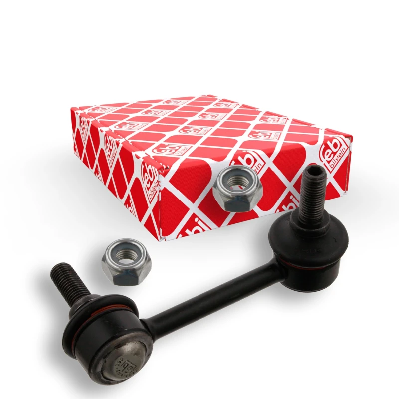 Image of FEBI BILSTEIN 28049 Anti-roll bar link OE Turbo NEW, Rear Axle Left Steel Link Stabiliser (3229)