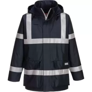 Image of Portwest S785 Bizflame Rain Anti-Static FR Jacket Navy 3XL