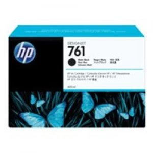 Image of HP 761 Matte Black Designjet Ink Cartridge 400ml