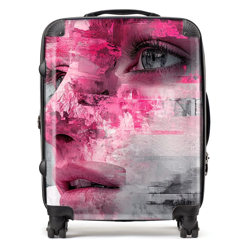 Image of Designer Luggage Calista Vale: 00020 Suitcase in Pink Size: Large Pink Unisex Large