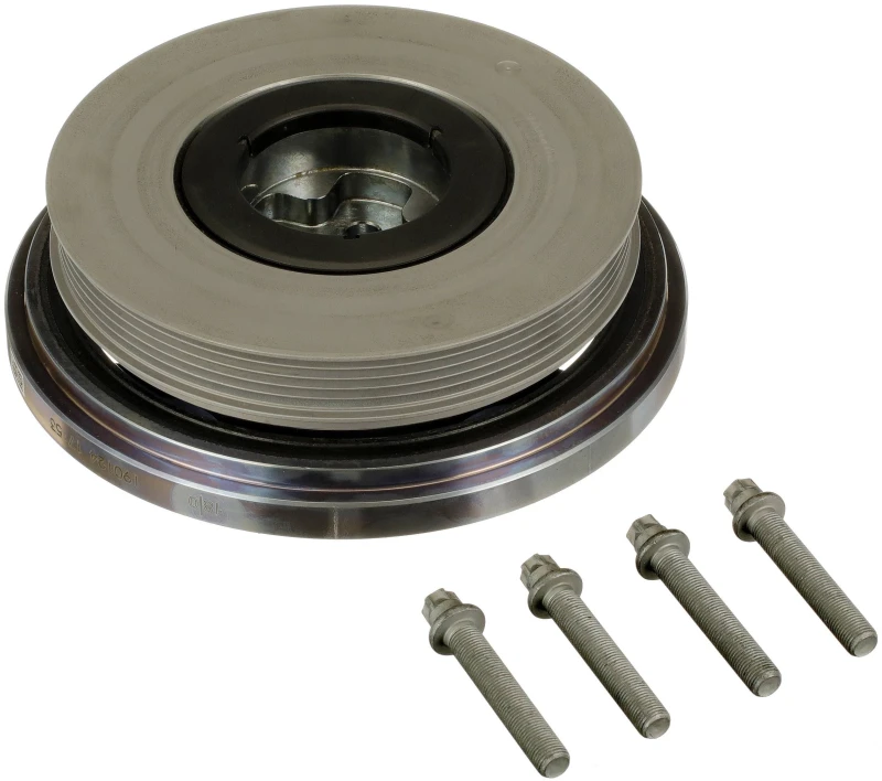 Image of GATES TVD1231A Crankshaft Pulley G-Force PowerLink with damping, with accessories, Ø: 200mm Metal Belt Pulley,crankshaft (3213)