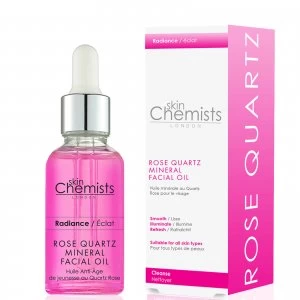 image of skinChemists London Rose Quartz Mineral Facial Oil 30ml