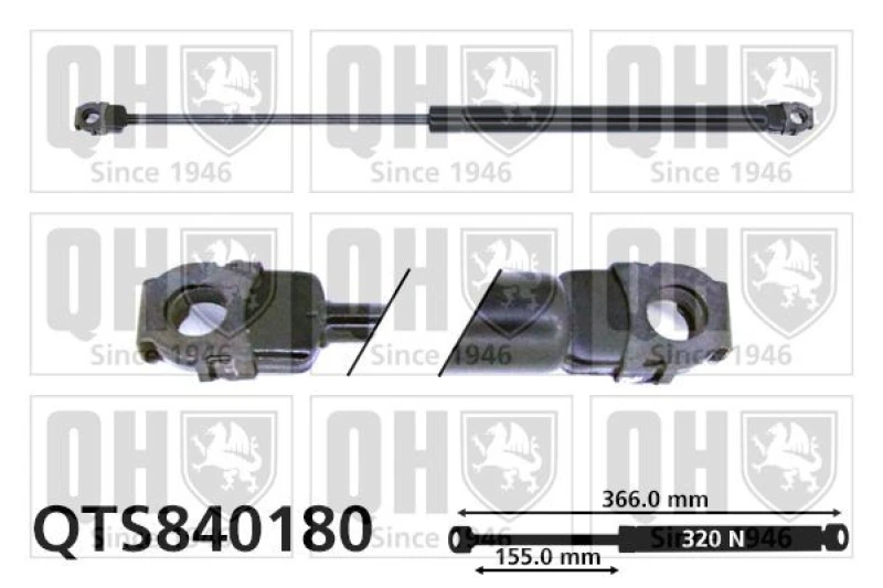 Image of QUINTON HAZELL Bonnet strut QUINTON HAZELL QTS840180