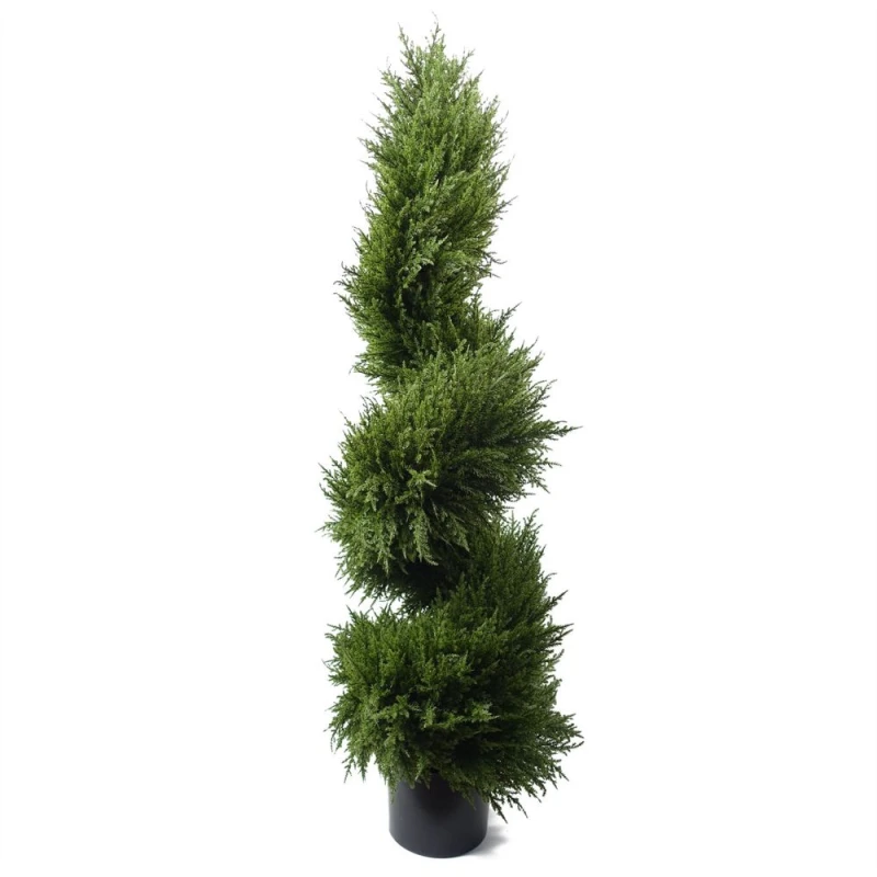 Image of Leaf 120cm Sprial Cypress Artificial Tree UV Resistant Outdoor