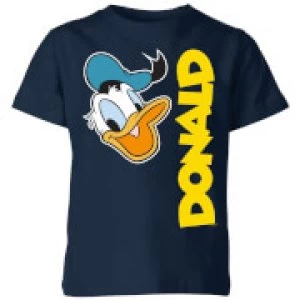 Image of Disney Donald Duck Face Kids T-Shirt - Navy - 11-12 Years