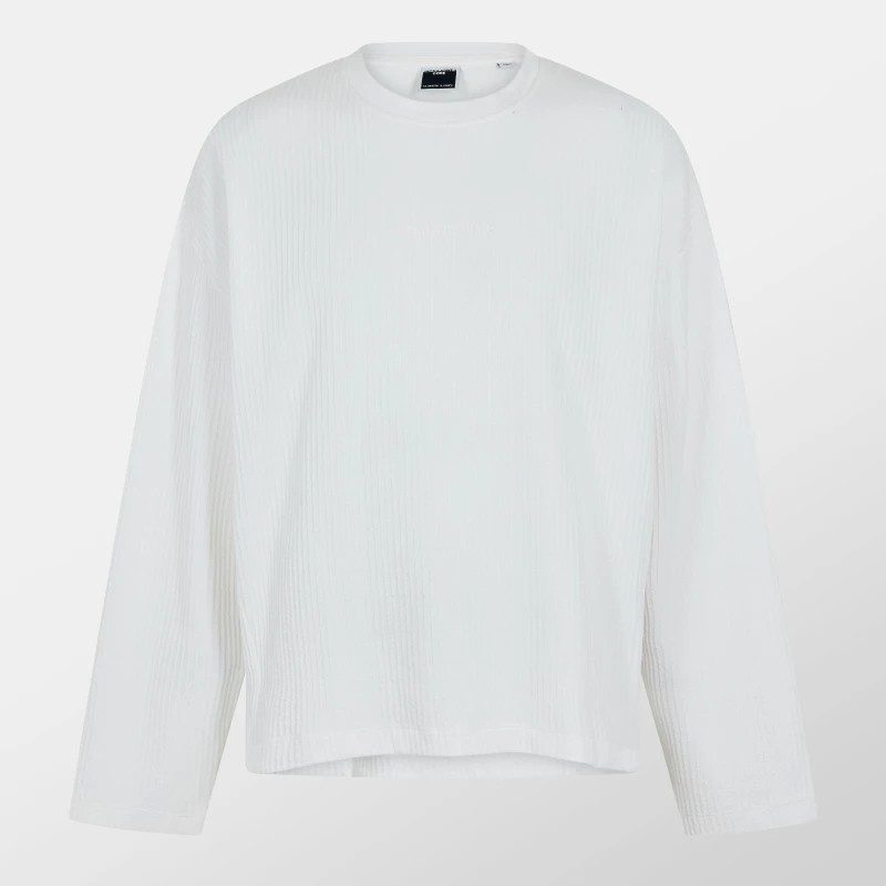 Image of Jack and Jones JJ Crew Neck Sweater Mens Cloud Dancer male S
