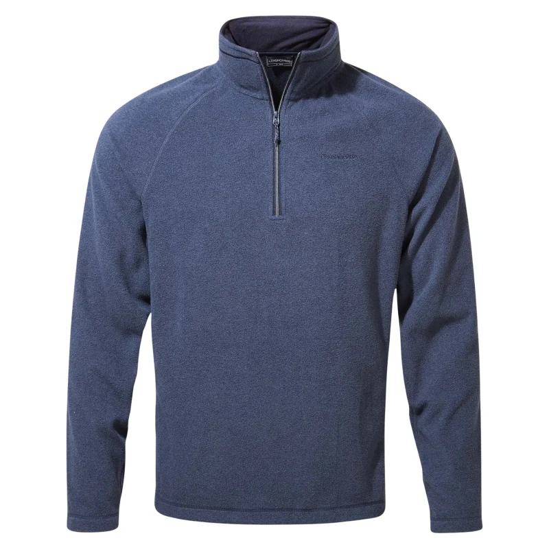 Image of Craghoppers Mens Corey Half Zip Mico Fleece Jacket XXL - Chest 46' (117cm) Blue Navy Marl CMA1287-9I1-XXL