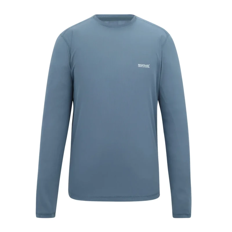 Image of Long Sleeve Anti-Insect T-Shirt Regatta Mindo Bleu Male XL