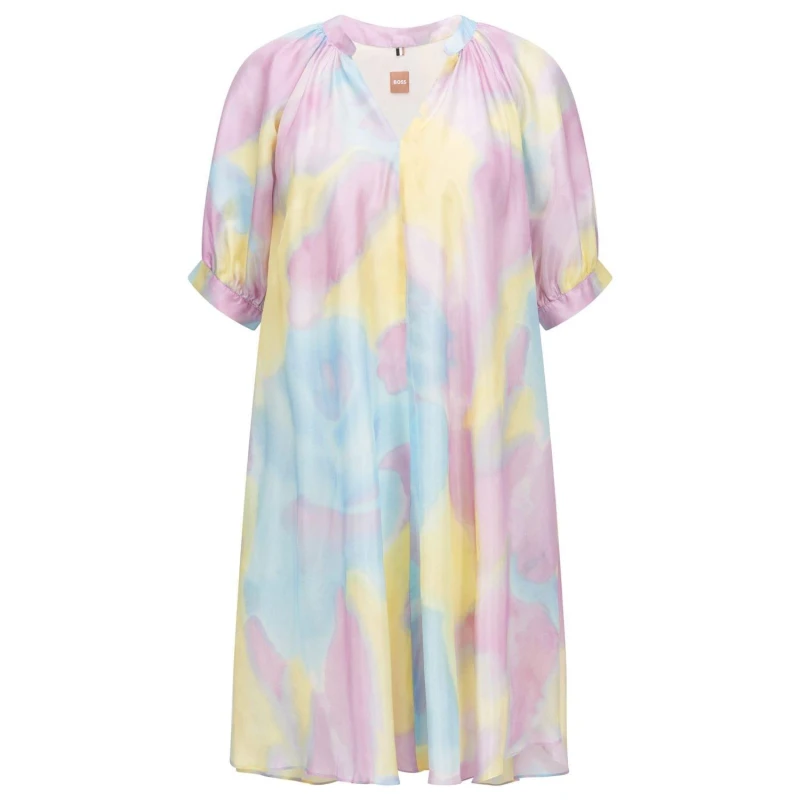 Image of Boss Diflowu Dress Multi Colour female 8
