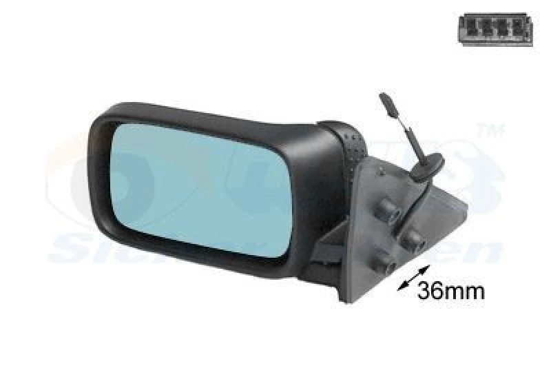 Image of VAN WEZEL Wing mirror VAN WEZEL 0640807