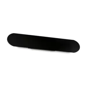 Image of Echo Wide Flush Integrated LED Wall Lamp Black 60cm 3000K