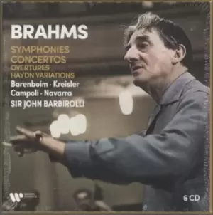 Johannes Brahms Symphonies, Concertos, Overtures, Haydn Variations 2023 UK 6-CD set 5054197205774