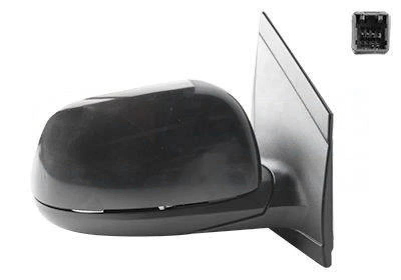 Image of VAN WEZEL 8314816 Wing mirror * HAGUS * Right, Heatable, primed Outside Mirror (50)