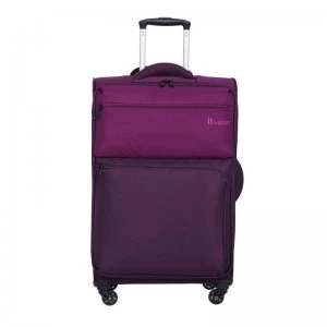 Image of IT Luggage Duo Tone 4 Wheel Purple Suitcase