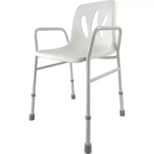 Image of Aidapt Height Adjustable Shower Chair - White