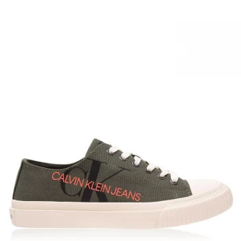 Image of Calvin Klein Jeans Idol Low Top Trainers - Olive Night