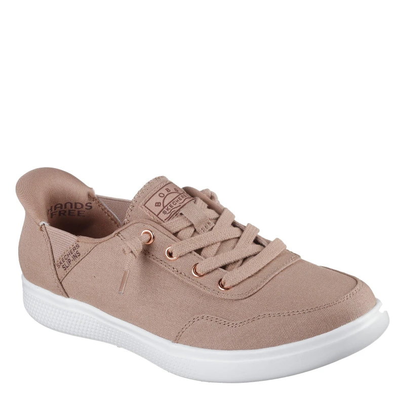 Image of Skechers Womens Bobs Skipper Keep It Sweet Slip On Trainers Tan female 2 (35)