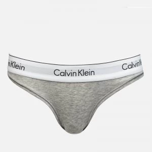 Image of Calvin Klein Womens Modern Cotton Bikini Briefs - Grey Heather - L