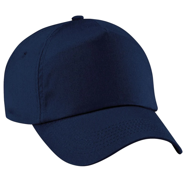 Image of Beechfield Beechfield Men Plain Original 5 Panel Baseball Cap Pack of 2 in Navy Navy One Size Male 5059269086985