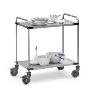 image of Slingsby Modular Stainless Steel Trolley, 1000 x 500MM With 2 Shelves