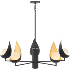 Image of Chandelier Ren Or noir 91,4 Cm