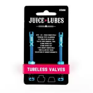 image of Juice Lubes Tubeless Valves, 65mm, Teal - Green