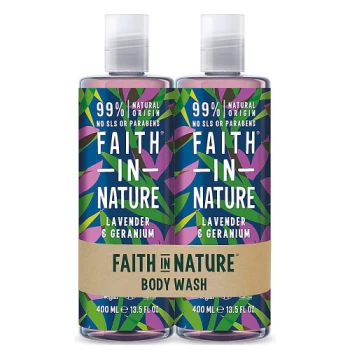 Image of Faith Lavender Geranium/Hemp Meadowfoam Shower Gel(Banded) - (250mlx2)