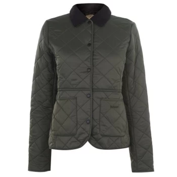 Image of Barbour Devron Jacket - Olive/Pearl