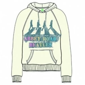 Image of The Beatles Abbey Road Spray Ladies Natural Hoodie Small