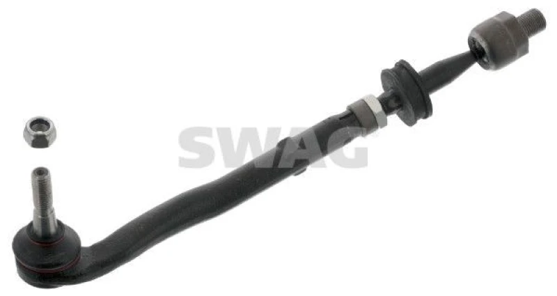 Image of SWAG 20 72 0035 Tie Rod Front Axle Left Rod Assembly (284)