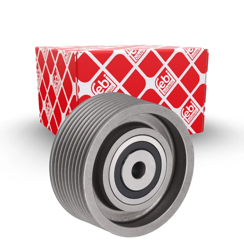 Image of FEBI BILSTEIN 30290 Idler Pulley Metal Deflection/Guide Pulley,v-ribbed belt (312)