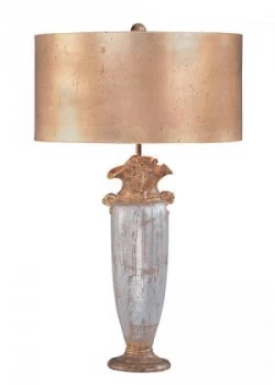 image of 1 Light Table Lamp Gold, Silver, E27