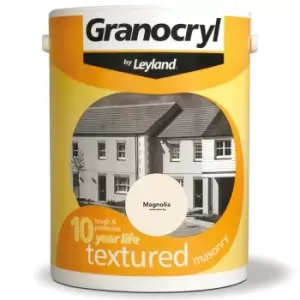 image of Granocryl Textured Masonry Paint, 5L, Magnolia