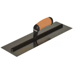 Image of DDW2983 0.5mm FLEX Stainless Steel Flat Trowel Leather Handle 16" - DEWALT Drywall