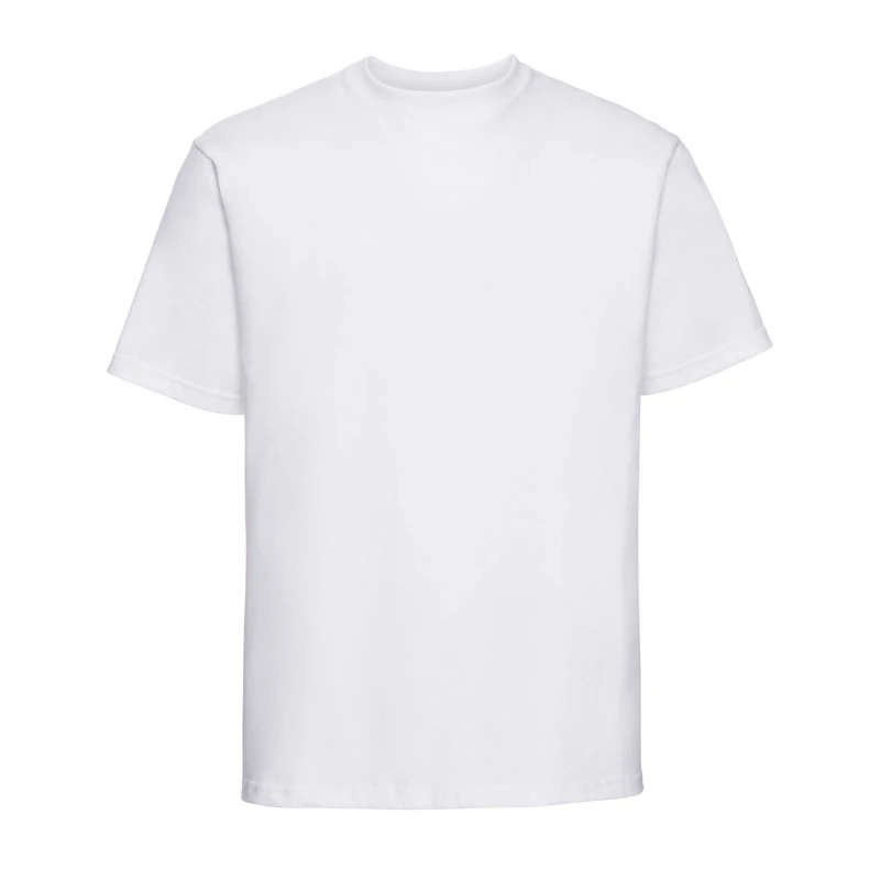 Image of Russell Classic Combed Cotton Heavyweight T-Shirt White male