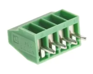 image of Phoenix Contact 1725672 Terminal Block, Wire To Brd, 4Pos, 20Awg