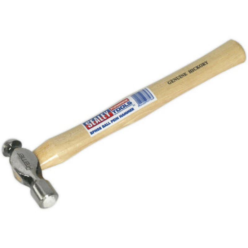 Image of Loops 8oz Ball Pein Pin Hammer - Hickory Wooden Shaft - Drop Forged Carbon Steel Metallics