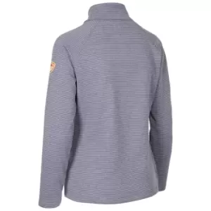 Image of Trespass Womens/Ladies Olga Leather Fleece Top (S) (Denim Blue Marl)