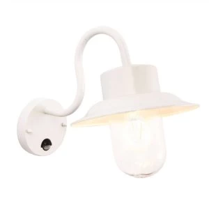 Image of 1 Light Outdoor PIR Wall Gloss Stone Paint, Glass IP44, E27