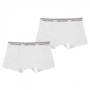 image of Tommy Hilfiger Tommy 2 Pack Essential Trunks - White/White