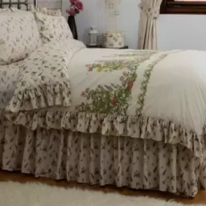 Image of Belledorm Bella Mae Duvet Cover (Single) (Ivory) - Ivory