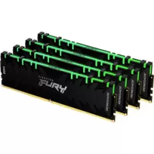 Image of Kingston FURY Renegade RGB PC RAM kit DDR4 32GB 4 x 8GB 3600 MHz 288-pin DIMM CL16 KF436C16RBAK4/32