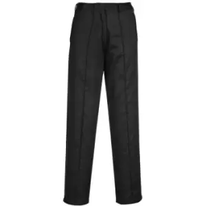 image of Portwest LW97BKRS - sz S Ladies Elasticated Trouser - Black - Black