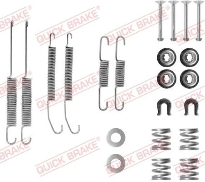 Image of QUICK BRAKE Brake shoe fitting kit QUICK BRAKE 105-0718