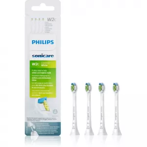 image of Philips Sonicare Optimal White Compact HX6074/27 Replacement Heads Mini White Toothbrush 4Pcs