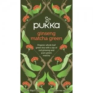 Pukka Herbs Ginseng Matcha Green 20 sachet