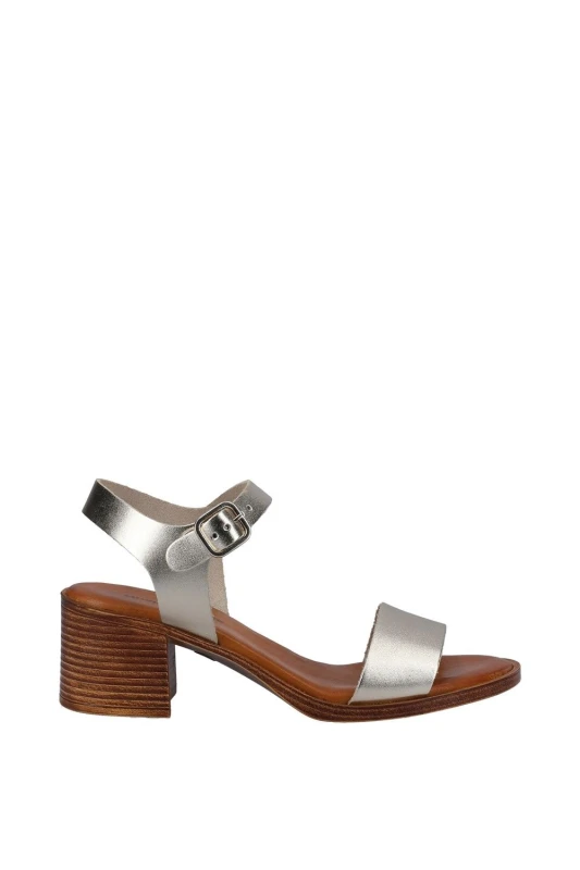 Image of Hush Puppies Womens 'Gabby' Sandal in Gold Size: 5 Gold Female 5