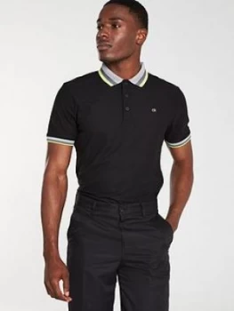 Image of Calvin Klein Golf Spark Polo - Black