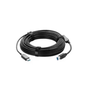 image of 0 8m USB 3.0 Active Optical Cable Type B to Type A - Plenum Rated